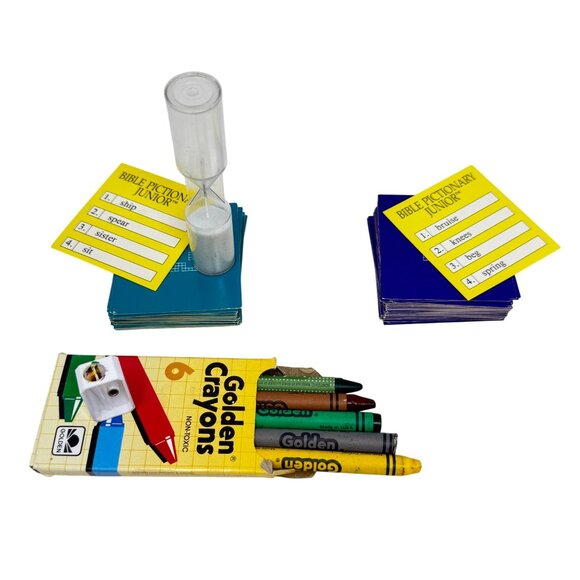 Bible Pictionary Junior Kids Ages 7-11 1989 Complete Christian‎ Drawing Game - Picture 3 of 16